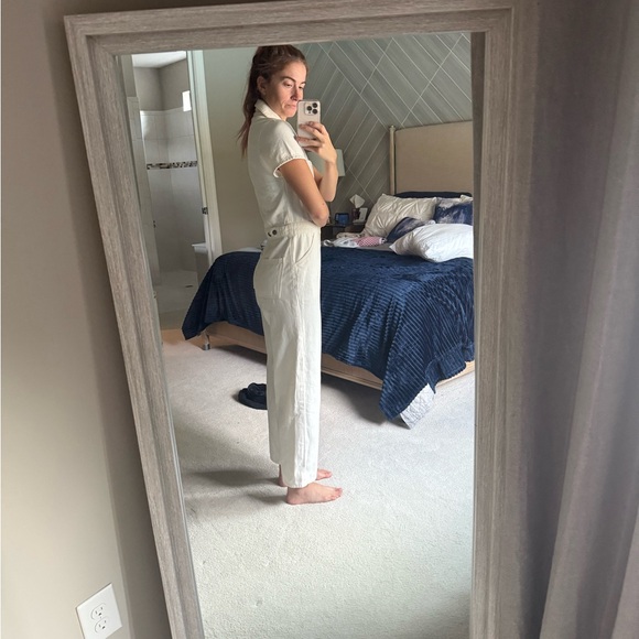 Only worn once! White jumpsuit from reformation jeans - Picture 4 of 5